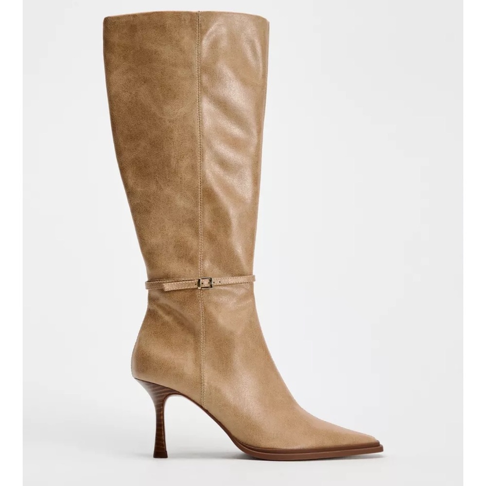 zara thin heeled boots